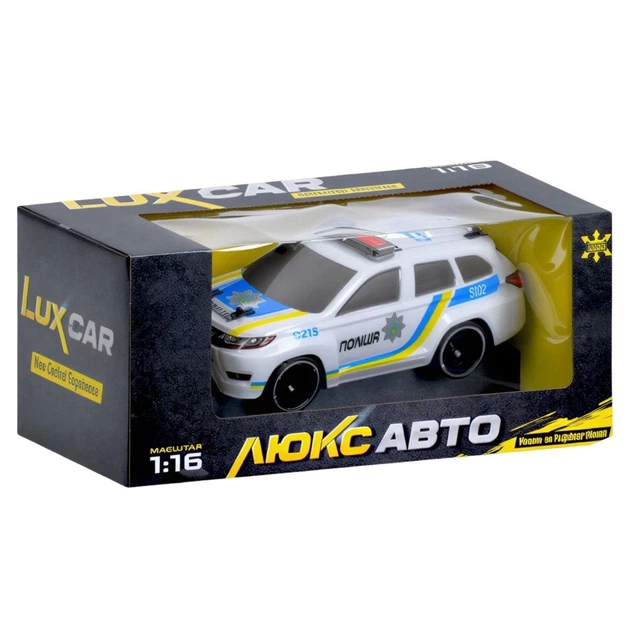 Полицейская машинка на радиоуправлении LIMO TOY M 6411, масштаб 1:16, аккумулятор, небьющийся корпус, свет - изображение 3
