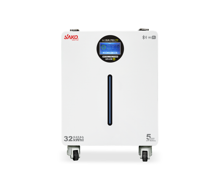 Акумуляторна батарея SAKO LI-SUN 32 кВт⋅г 51.2V 640Ah LiFePO4 з Wi-Fi та BMS - Фото 2 Акумуляторна батарея SAKO LI-SUN 32 кВт⋅г 51.2V 640Ah LiFePO4 з Wi-Fi та BMS - зображення 2
