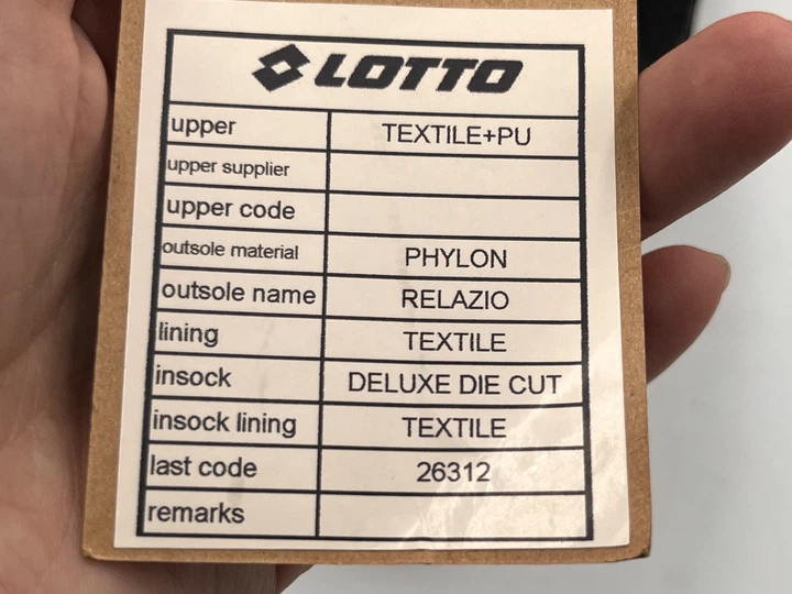 Кросівки Lotto NURYX 41 EU 26,5 cм чорні 2402350U-1111 - изображение 6