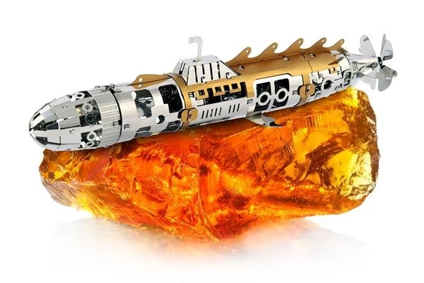 Механічний конструктор Metal Time Elusive Nautilus підводний човен металевий 33x3x14 см - зображення 8