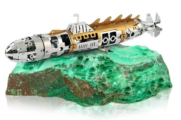 Механічний конструктор Metal Time Elusive Nautilus підводний човен металевий 33x3x14 см - зображення 9