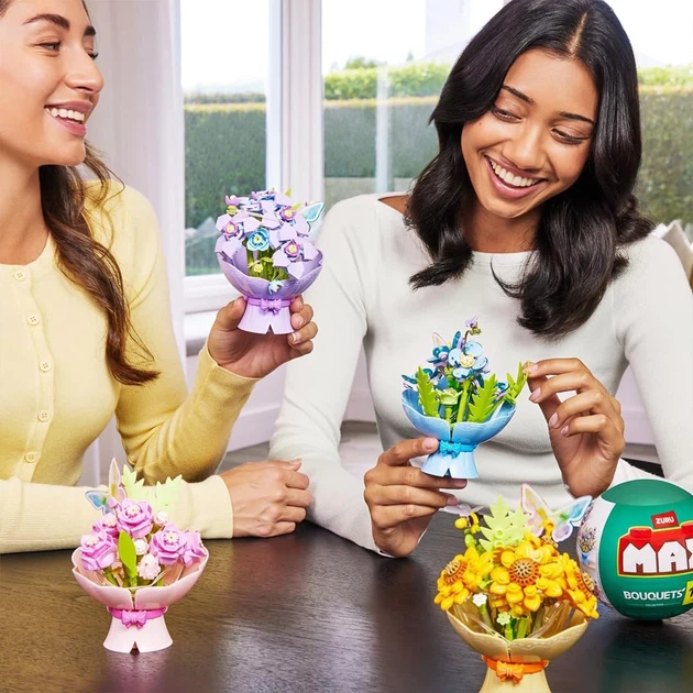 Конструктор в капсуле Max Bouquets S1 Букет подсолнухов с LED-гирляндой, 171 деталь - Фото 6 Конструктор в капсуле Max Bouquets S1 Букет подсолнухов с LED-гирляндой, 171 деталь - изображение 6
