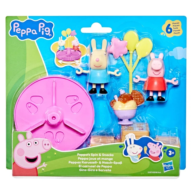 Игровой набор Peppa Pig Карусель и лакомства, 2 фигурки и 4 аксессуара - Фото 1 Игровой набор Peppa Pig Карусель и лакомства, 2 фигурки и 4 аксессуара - изображение 1