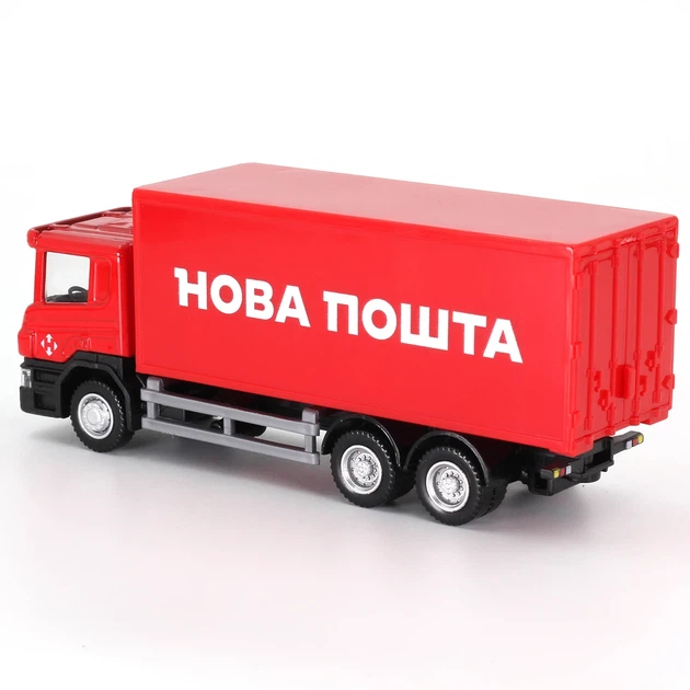 Автомодель TechnoDrive Scania Новая почта 1:64 металлическая с открывающимися дверями - изображение 3