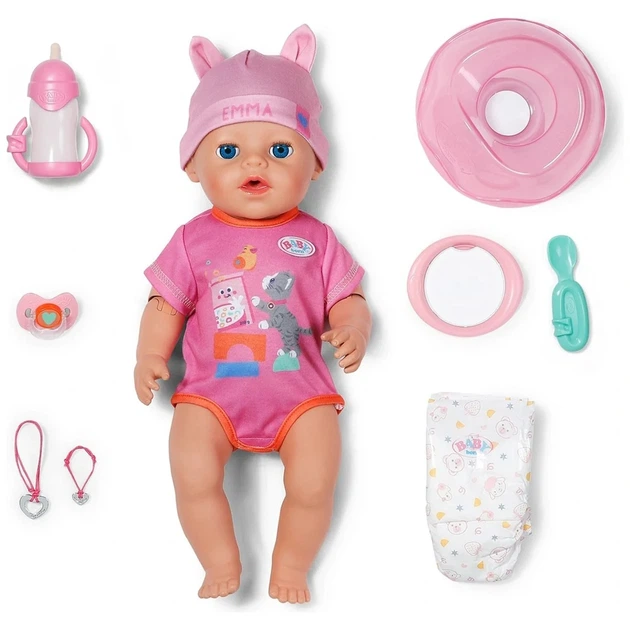 Лялька BABY born Click and Play Емма 43 см з аксесуарами та рухомими ручками - зображення 3