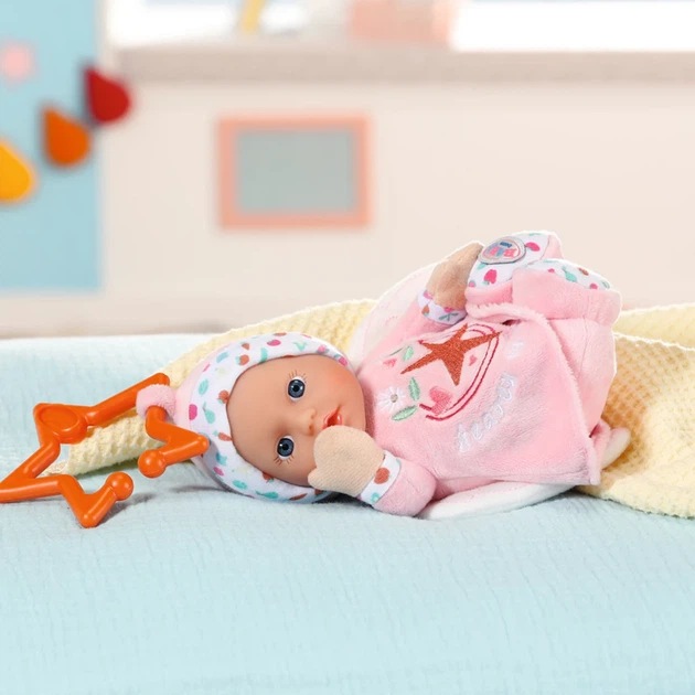 М'яконабивна лялька BABY born Рожеве янголятко 18 см з брязкальцем і кліпсою - Фото 5 М'яконабивна лялька BABY born Рожеве янголятко 18 см з брязкальцем і кліпсою - зображення 5