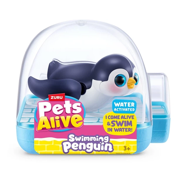 Интерактивная игрушка для ванны Pets Alive Пингвинчик чёрный плавает - Фото 1 Интерактивная игрушка для ванны Pets Alive Пингвинчик чёрный плавает - изображение 1