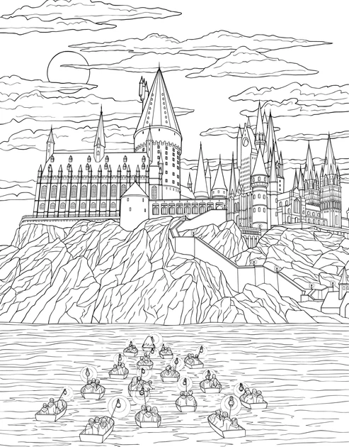 Книга Гаррі Поттер. Гоґвортс. Офіційна розмальовка - Фото 6 Книга Гаррі Поттер. Гоґвортс. Офіційна розмальовка - изображение 6