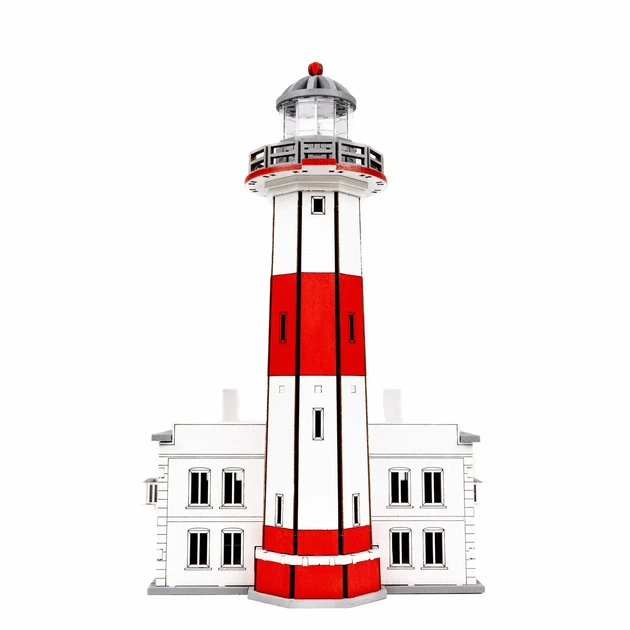 Збірна дерев'яна модель Lighthouse Нижній Бердянський маяк Україна - зображення 7