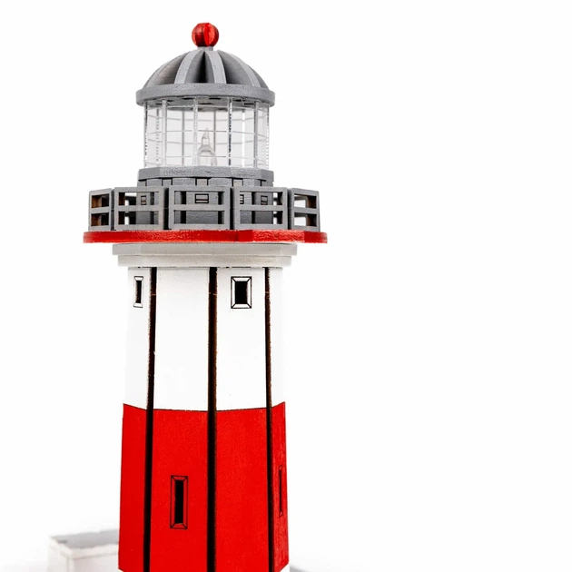 Збірна дерев'яна модель Lighthouse Нижній Бердянський маяк Україна - зображення 8