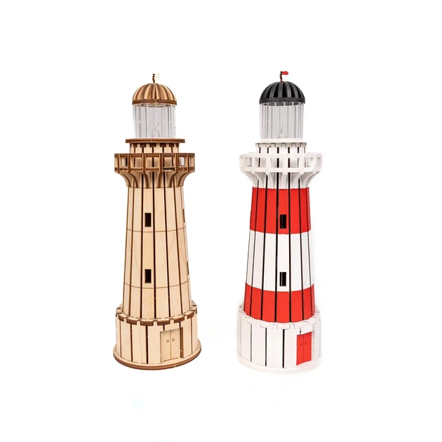 Збірна дерев'яна модель Lighthouse Маяк мису Паллізер Нова Зеландія - Фото 2 Збірна дерев'яна модель Lighthouse Маяк мису Паллізер Нова Зеландія - зображення 2