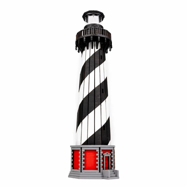 Збірна дерев'яна модель Lighthouse Маяк на мисі Гаттерас США - зображення 5