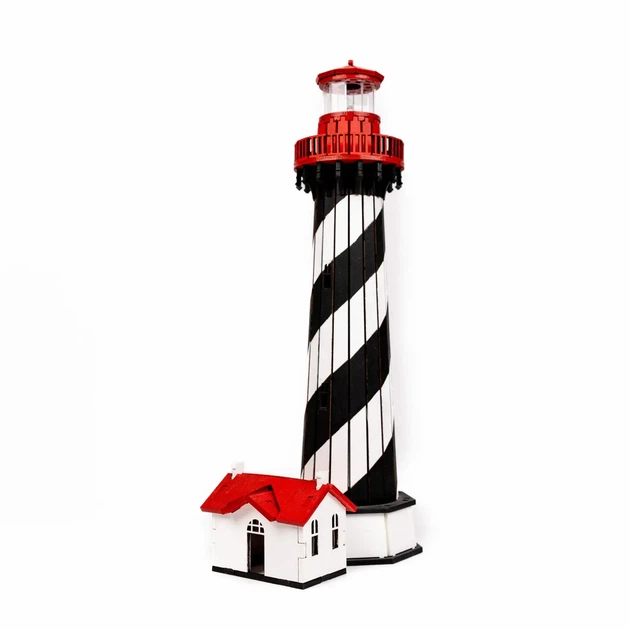Збірна дерев'яна модель Lighthouse Маяк Сент Огастін Флорида США - зображення 4