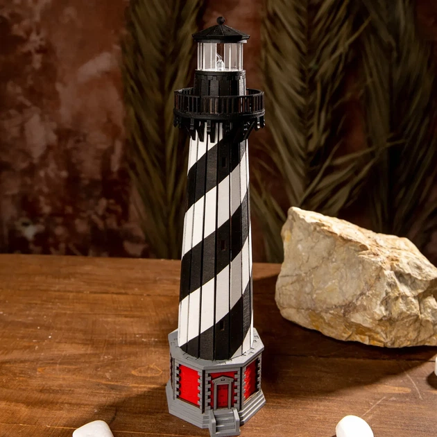 Збірна дерев'яна модель Lighthouse Маяк на мисі Гаттерас США - зображення 9
