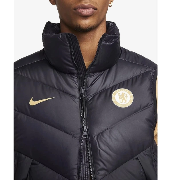 Жилетка мужская Nike Chelsea F.C. Windrunner Black XL Черный FN0728-426 - Фото 5 Жилетка мужская Nike Chelsea F.C. Windrunner Black XL Черный FN0728-426 - изображение 5