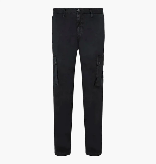 Брюки мужские Stone Island Cotton Pants 33 Чорний 8115303L1-A0129 - Фото 1 Брюки мужские Stone Island Cotton Pants 33 Чорний 8115303L1-A0129 - изображение 1