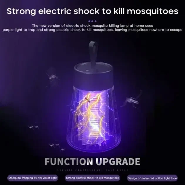 Электрическая инсектицидная лампа Electronic Shock Mosquito Killing Lamp 220V – уничтожитель насекомых, мух, комаров и мошек - изображение 4