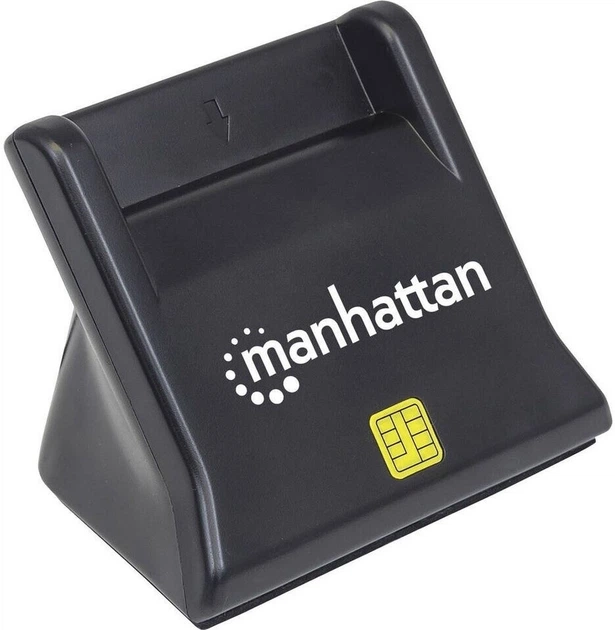 Кардридер Manhattan Standing USB-A Smart Card Black (102025) - зображення 2