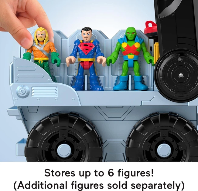 Бетмобиль 44 см с Фигуркой Бетмена Супер Друзья Свет Звуки DC Batmobile Batman Imaginext Fisher-Price JDD73 - изображение 8