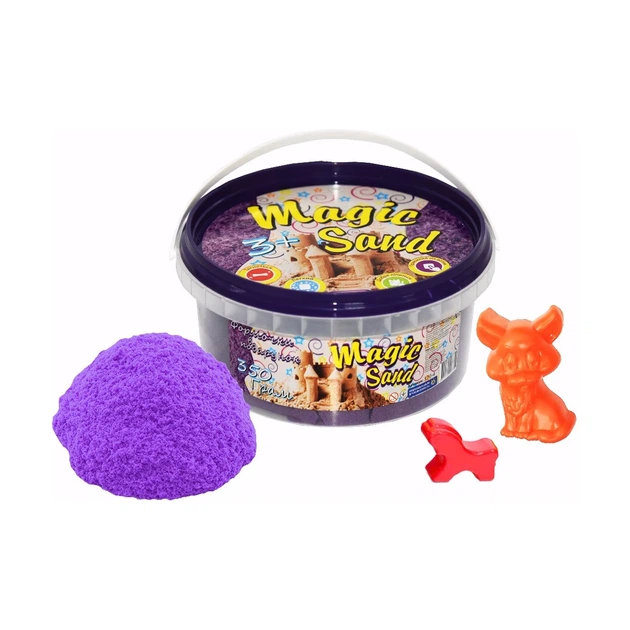 Кинетический песок Strateg Magic Sand сиреневый 350 г в ведёрке с 2 формочками 3+ - Фото 1 Кинетический песок Strateg Magic Sand сиреневый 350 г в ведёрке с 2 формочками 3+ - изображение 1