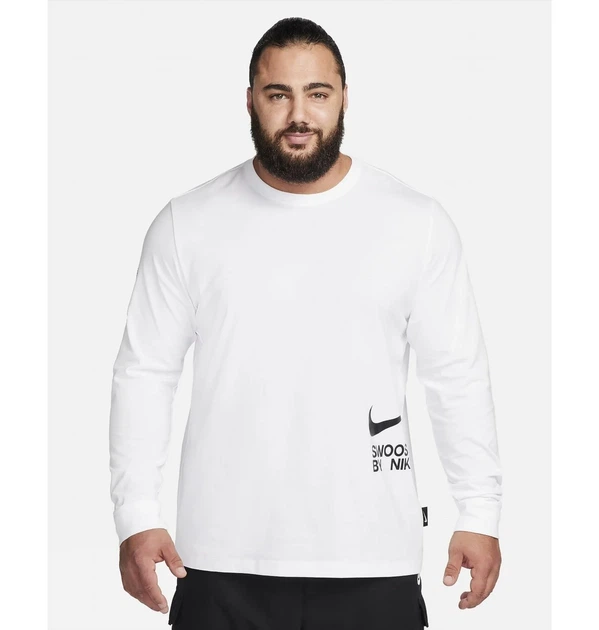 Лонгслив мужской Nike Big Swoosh Long Sleeve 2XL Белый FJ1119-100 - Фото 3 Лонгслив мужской Nike Big Swoosh Long Sleeve 2XL Белый FJ1119-100 - изображение 3