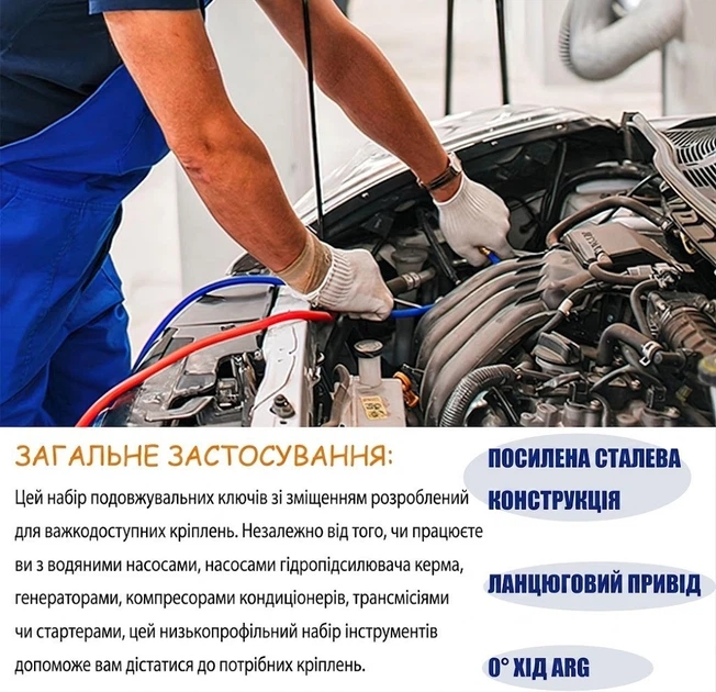 Удлиненный трещоточный ключ AND Tool 39 см с адаптерами 1/4| , 3/8| и 1/2″ - изображение 10