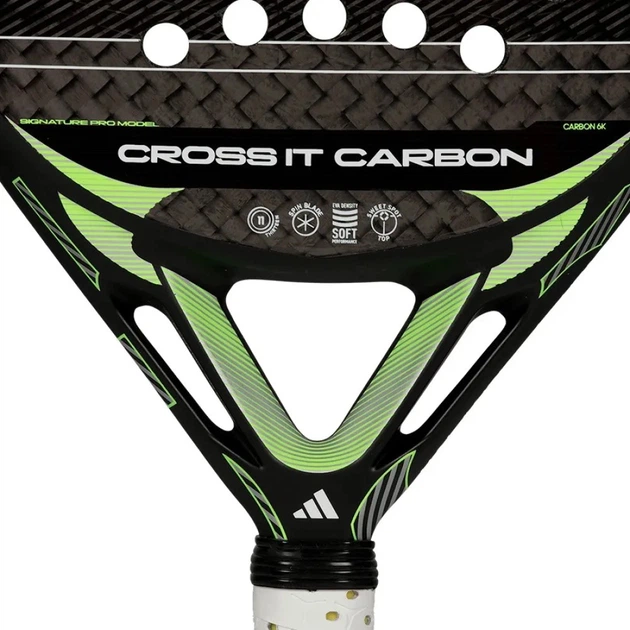 Ракетка для падела Adidas Cross It Carbon 2026 Black/Green (1114-AR2AA5U30) - изображение 3