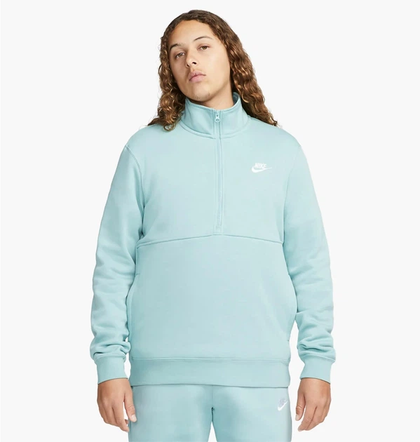 Свитшот мужской Nike Sportswear Club Brushed-Back 1/2-Zip XL DD4732-309 - Фото 1 Свитшот мужской Nike Sportswear Club Brushed-Back 1/2-Zip XL DD4732-309 - изображение 1