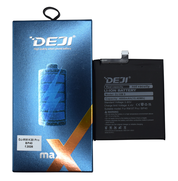 Акумулятор BP40 Xiaomi Mi 9T Pro K20 Pro 4000 mAh Deji Original - Фото 1 Акумулятор BP40 Xiaomi Mi 9T Pro K20 Pro 4000 mAh Deji Original - зображення 1