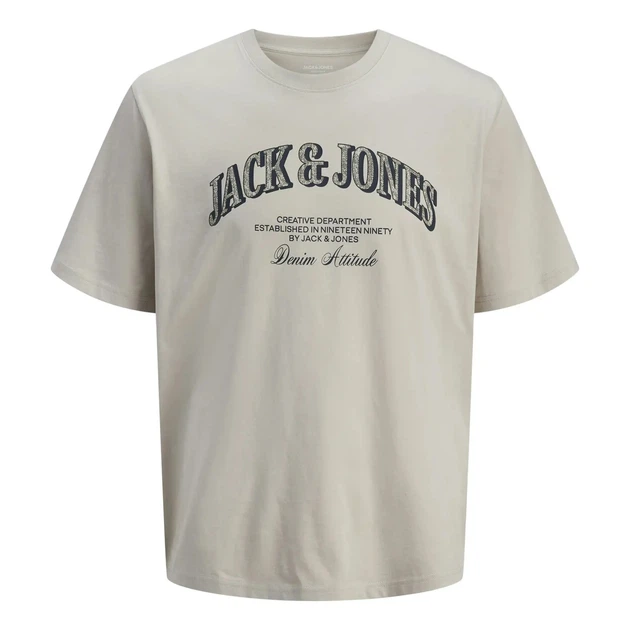 Футболка чоловіча JACK & JONES 12291213 M moonbeam - Фото 1 Футболка чоловіча JACK & JONES 12291213 M moonbeam - изображение 1