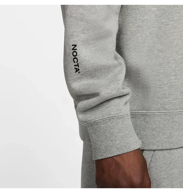 Світшот чоловічий Nike Nocta Fleece Cs Grey M Сірий FN8160-063 - зображення 12