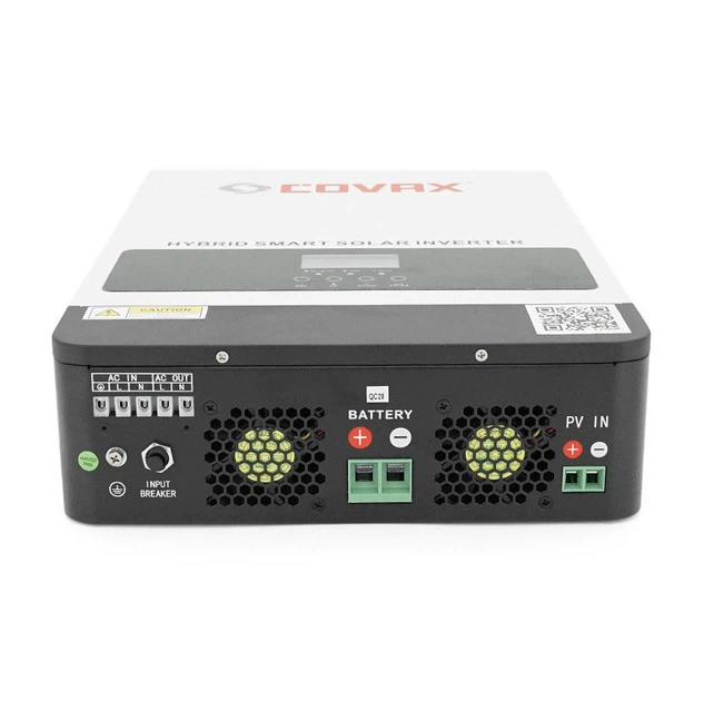 UPS ДБЖ гібридний інвертор COVAX CVPS-2200-12V, 2200VA 1800W, 12 V, струм заряду до 60A, 170-280 V, MPPT - Фото 3 UPS ДБЖ гібридний інвертор COVAX CVPS-2200-12V, 2200VA 1800W, 12 V, струм заряду до 60A, 170-280 V, MPPT - зображення 3