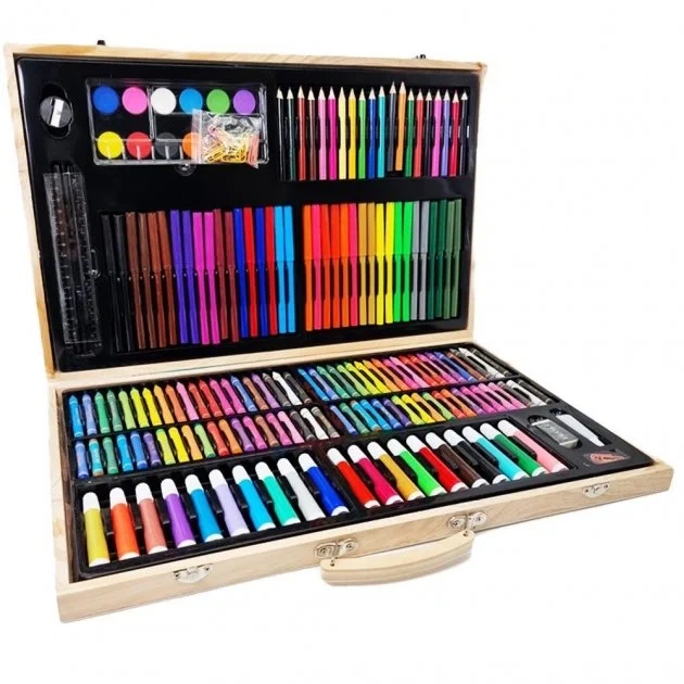 Художественный набор для рисования Digital Art Set Wood, 220 предметов - Фото 1 Художественный набор для рисования Digital Art Set Wood, 220 предметов - изображение 1