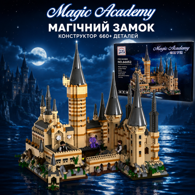 Конструктор Магічний замок Magic Academy 66052, велика чарівна академія з фігурками для дітей Хогвартс ( 11951 ) - Фото 1 Конструктор Магічний замок Magic Academy 66052, велика чарівна академія з фігурками для дітей Хогвартс ( 11951 ) - зображення 1