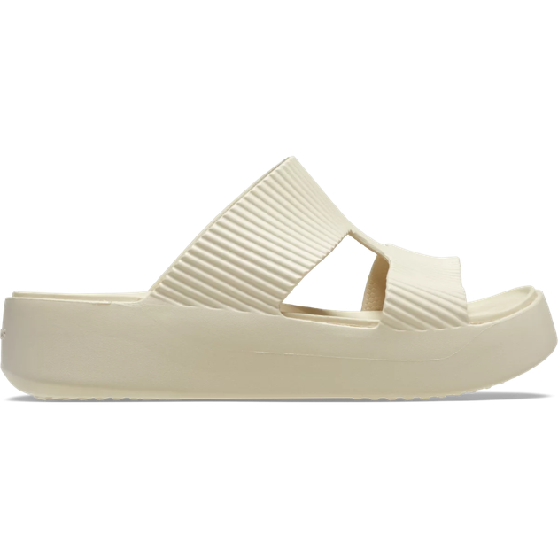 Жіночі крокси сандалі Crocs Getaway Groove Platform H-strap Sandstone (39-40, бежевий) - зображення 2