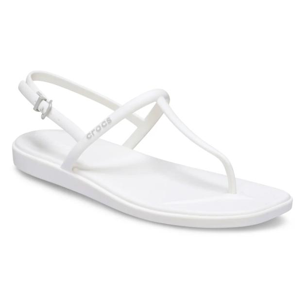 Жіночі крокси сандалі Crocs Miami Thong Flip Chalk (41-42, білий) - Фото 2 Жіночі крокси сандалі Crocs Miami Thong Flip Chalk (41-42, білий) - изображение 2