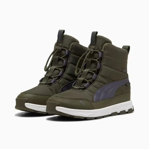 Дитячі Черевики Puma Evolve Puretex Boots Dark Olive/Gray/White 38-6-24.7см - изображение 3