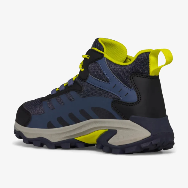 Дитячі Черевики Merrell Moab Speed 2 Mid Waterproof Navy/Hi Viz 38-7-26см - Фото 3 Дитячі Черевики Merrell Moab Speed 2 Mid Waterproof Navy/Hi Viz 38-7-26см - изображение 3