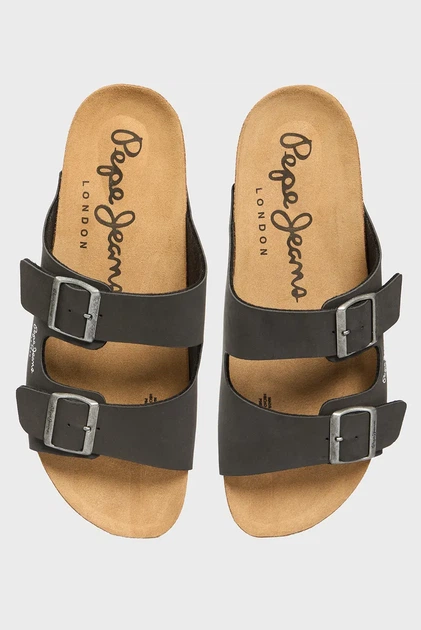 Чоловічі чорні слайдери DOUBLE VELOUR Pepe Jeans 41 PMS80003 - изображение 4