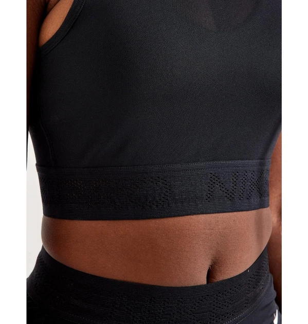 Спортивний топ жіночий Nike Pro 2XS Чорний FN7387-010 - Фото 3 Спортивний топ жіночий Nike Pro 2XS Чорний FN7387-010 - зображення 3
