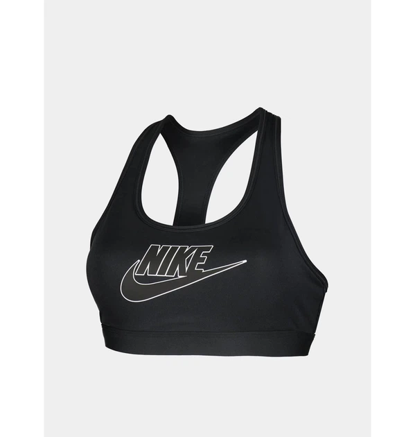 Спортивний топ жіночий Nike Swoosh Medium-Suppor XS Чорний FB4080-010 - Фото 4 Спортивний топ жіночий Nike Swoosh Medium-Suppor XS Чорний FB4080-010 - зображення 4