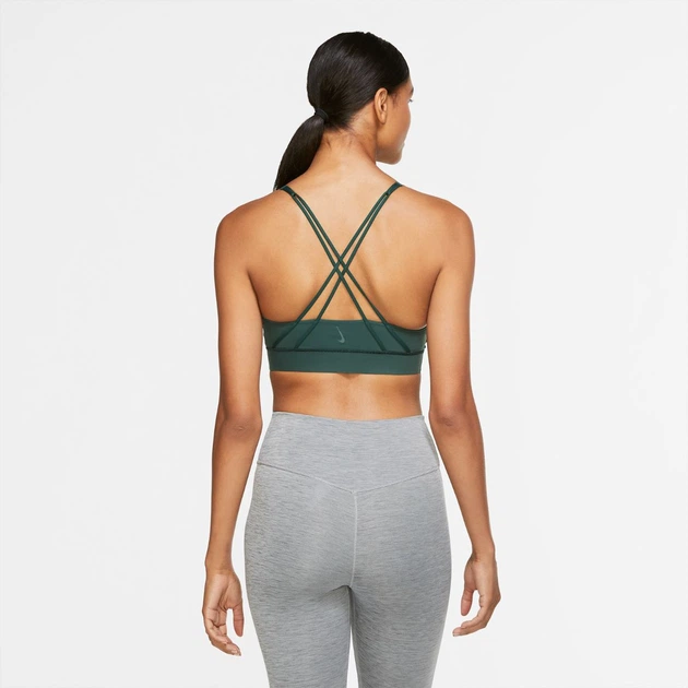 Спортивний топ жіночий Nike Swoosh Luxe Bra Ll XS Зелений CJ0544-397 - зображення 2