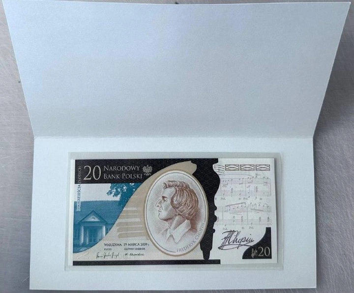 Польща 20 злот 2009 рік Банкноти світу UNC - изображение 2