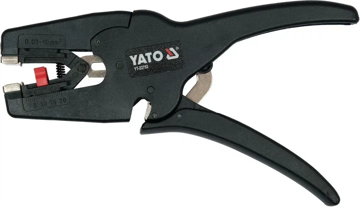 Съемник изоляции автоматический YATO 0.03-10 мм² длина 195 мм для проводов YT-22753 - изображение 2