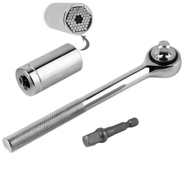 Универсальная торцевая головка Asson Gator Grip для гаек и болтов - Фото 2 Универсальная торцевая головка Asson Gator Grip для гаек и болтов - изображение 2
