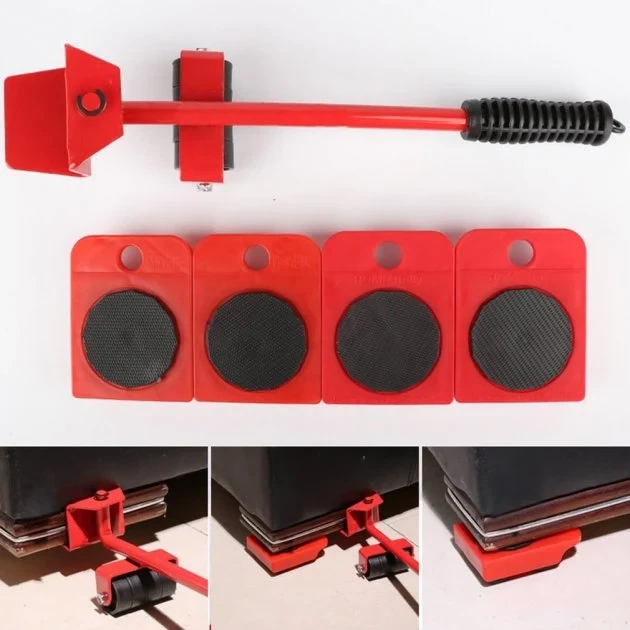 Набір роликів для переміщення меблів Asson Furniture Mover Rollers - Фото 2 Набір роликів для переміщення меблів Asson Furniture Mover Rollers - зображення 2