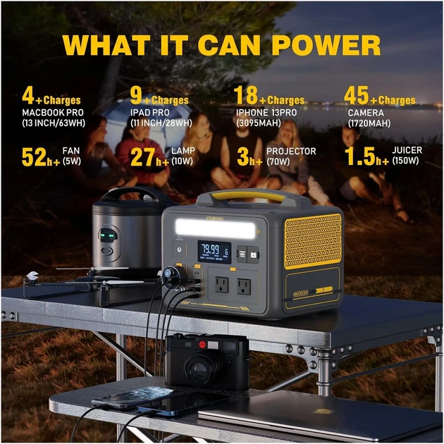 Зарядна станція Vtoman Jump 600X PB-20 600W 299Wh (Jump 600X) - Фото 12 Зарядна станція Vtoman Jump 600X PB-20 600W 299Wh (Jump 600X) - зображення 12