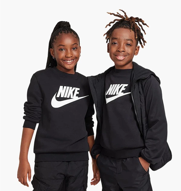 Детский свитшот Nike Sportswear Club Fleece M Черный FD2992-010 - Фото 1 Детский свитшот Nike Sportswear Club Fleece M Черный FD2992-010 - изображение 1