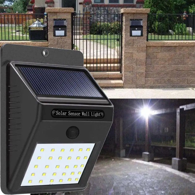 Уличный светильник на солнечной батарее 2 шт LED фасадный фонарь 4 Вт автономный садовый прожектор с аккумулятором 1200 мА·ч для дома двора сада - изображение 9