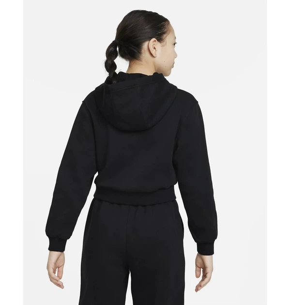 Светр дитячий Nike G Nsw Club Flc Crp Hdy Hbr XL Чорний FD2925-010 - Фото 2 Светр дитячий Nike G Nsw Club Flc Crp Hdy Hbr XL Чорний FD2925-010 - зображення 2